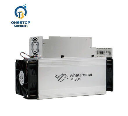 Microbt Whatsminer M30s+ 100th/S Bitcoin Miner Asic SHA-256 Algorithm With PSU 34W