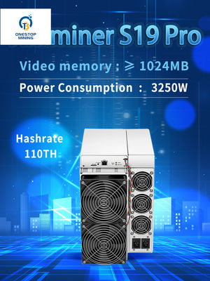 Bitmain Antminer S19 Pro 110T Mining Machine Crypto Profitability High