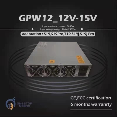 3650W Power Supply For Bitmain S19 S19Pro S19J S19JPro S19A Series