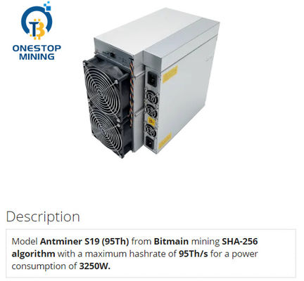 Bitmain Antminer S19 95t Profitability High Btc Miner Asic